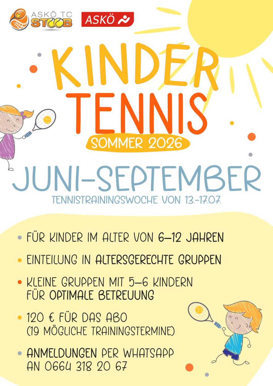 Kindertennistraining 2026